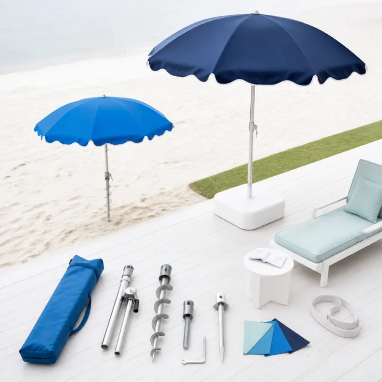 Parasol de plage et de jardin : l’ombre élégante pour vivre dehors confortablement