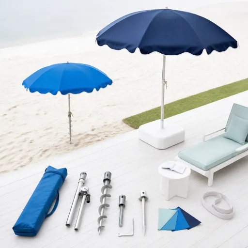 Parasol de plage et de jardin : l’ombre élégante pour vivre dehors confortablement