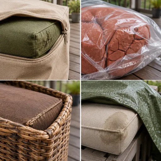 Où stocker les coussins tout l'hiver quand on n'a ni garage ni cave : quatre pistes et leurs vrais défauts