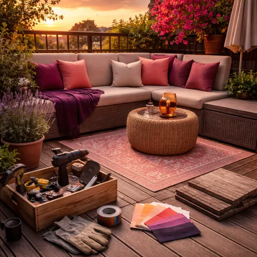 Idées déco pour une terrasse de petit espace : transformer quelques mètres carrés en véritable salon de plein air