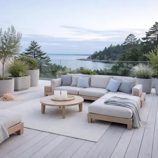 Idées de terrasse cocooning avec lumière : créer une ambiance nocturne élégante et chaleureuse