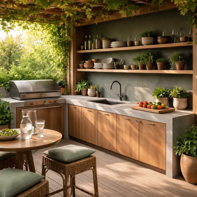 Comment créer une cuisine d’été élégante et fonctionnelle sur la terrasse