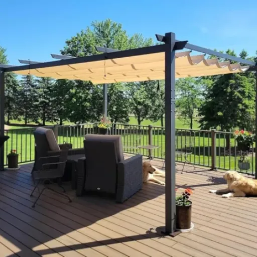 Test Pergola Aluminium PURPLE LEAF 4,8 x 3,5 m : la grande pergola qui fait le job sans (trop) de prise de tête