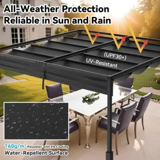 Test UISEBRT Pergola métal 3x3 : la tonnelle qui fait le job sans trop de chichis