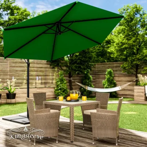 Test Kingsleeve Parasol déporté Ø330 cm : gros diamètre, petit prix, quelques compromis
