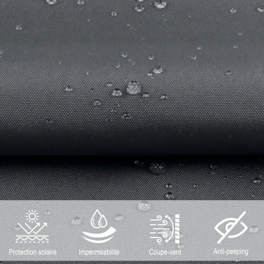 Voile d'ombrage Triangulaire 3x3x4.25m Imperméable Toile Ombrage UV Protection pour Patio Jardin, Terrasse, Extérieur, Balcon,Gris Anthracite 3x3x4.25 m Gris Anthracite