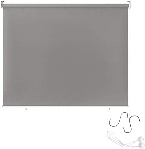 UISEBRT Store extérieur vertical, pare-soleil, protection UV, convient au balcon, 180 x 240 cm, gris 180*240cm Gris