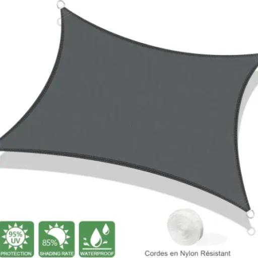 Test AXT SHADE Voile d'ombrage 2x2,5 m : la toile qui fait le job sans se ruiner
