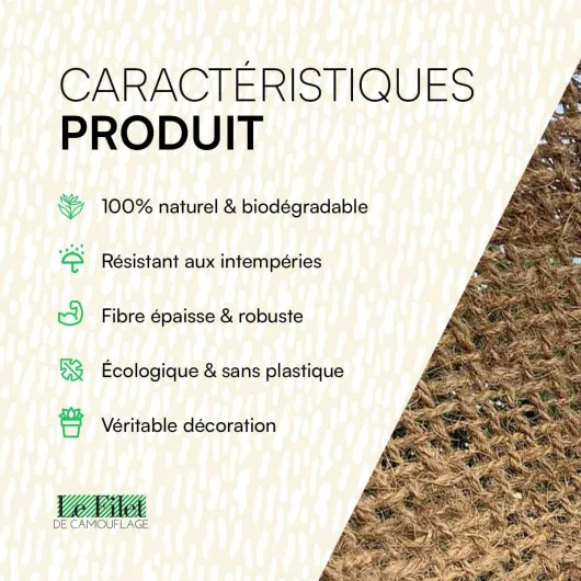 Voile d’ombrage Triangulaire en Fibre Coco 2x2x2m - Format triangle 2x2x2m, Fibre coco, Protection solaire, Style décoratif, Terrasse jardin pergola