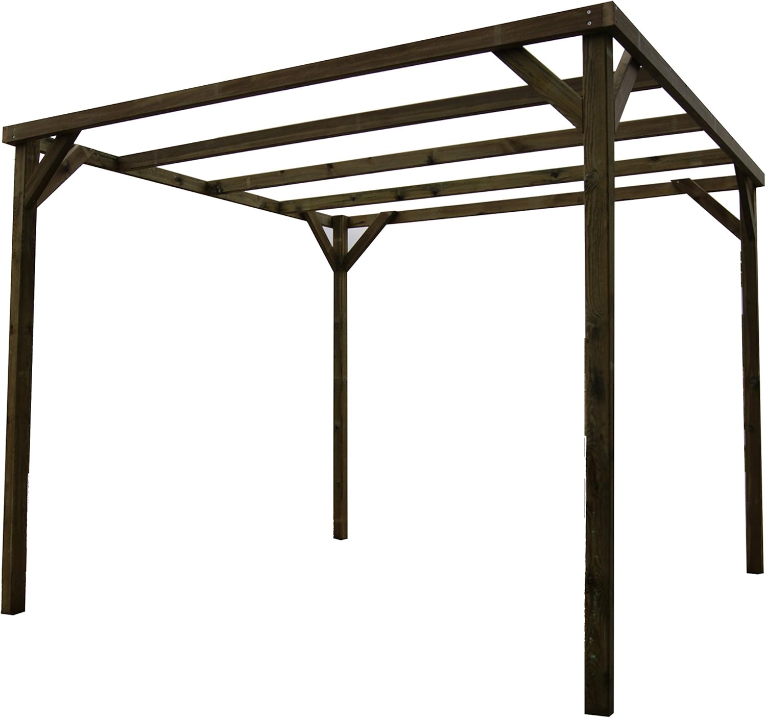Pergola en bois traité 240 x 240 x 240 cm