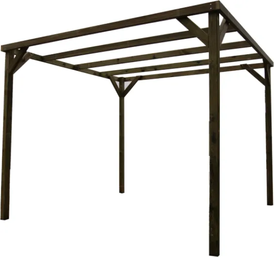 Pergola en bois traité 240 x 240 x 240 cm
