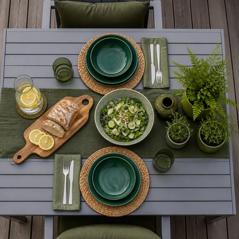 Table de jardin en aluminium : l’atout maître pour un salon de jardin élégant et durable