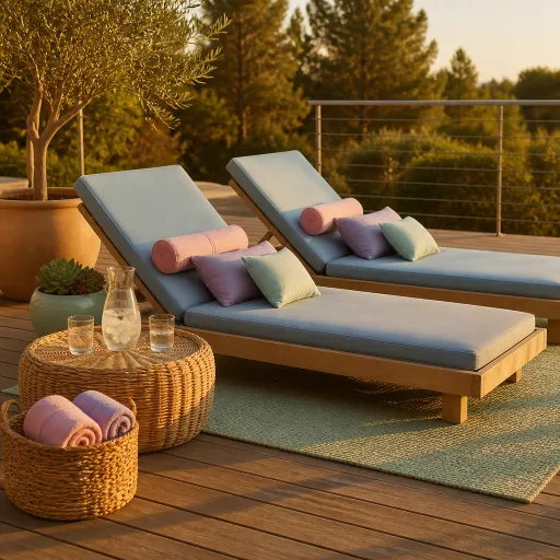 Coussin bain de soleil : l’allié confort et style de votre terrasse