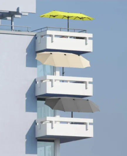 Schneider 746-02 Parasol Salerno Rectangulaire, Naturel, 300 x 150 cm Naturel Unique