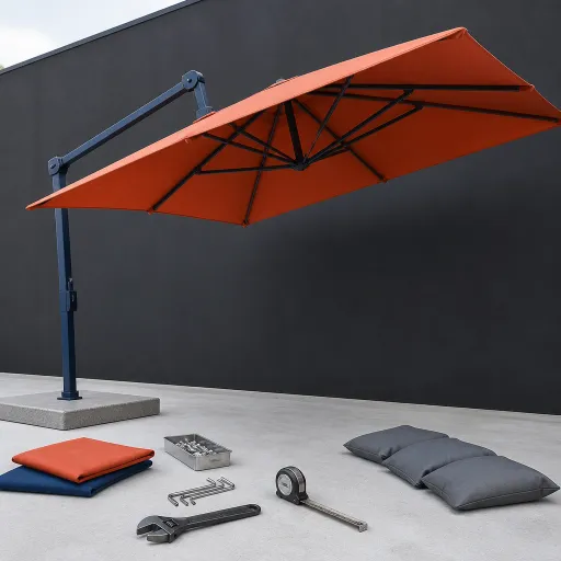 Grand parasol de terrasse : comment créer une ombre élégante et performante au jardin