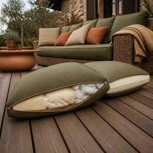 Coussins de terrasse : le rembourrage est le vrai point faible, pas le tissu