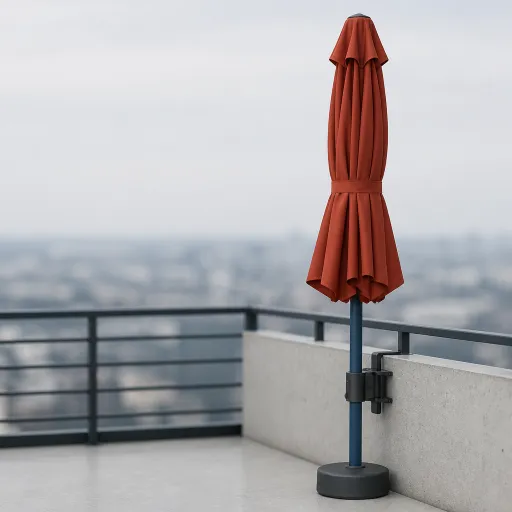 Parasol de balcon : l’allié élégant pour vivre dehors confortablement