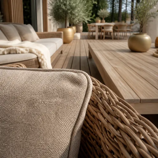 Salon de jardin beige : l’élégance confortable pour vivre dehors au quotidien