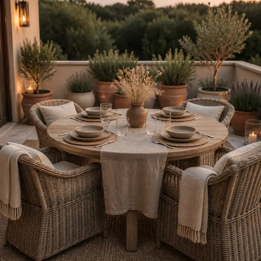 Table ronde de jardin : l’atout convivial pour une terrasse élégante